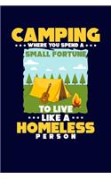 Camping Where You Spend A Small Fortune To Live Like A Homeless Person