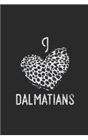 I Heart Dalmatian: Dalmatians Notebook, Dotted Bullet (6" x 9" - 120 pages) Animal Themed Notebook for Daily Journal, Diary, and Gift