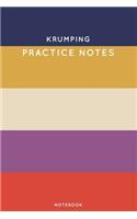 Krumping Practice Notes: Cute Stripped Autumn Themed Dancing Notebook for Serious Dance Lovers - 6"x9" 100 Pages Journal