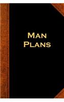 2020 Daily Planner For Men Man Plans Vintage Style 388 Pages: 2020 Planners Calendars Organizers Datebooks Appointment Books Agendas