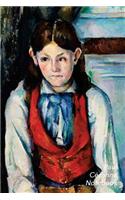 Cezanne Notebook: Boy in a Red Vest Journal - 100-Page Beautiful Lined Art Notebook - 6 X 9 Artsy Journal Notebook (Art Masterpieces)