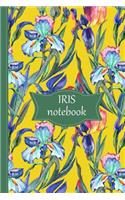Iris Notebook: Yellow Cover(3 Iris Lined Notebook Set)