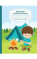 Happy Camper Composition Notebook For Boys