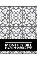 Monthly Bill Planner Organizer: Vintage Design Budget Planner for your Financial Life With Calendar 2018-2019 Beginner's Guide to Personal Money Management and Track your Financial