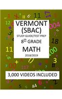 8th Grade VERMONT SBAC, 2019 MATH, Test Prep
