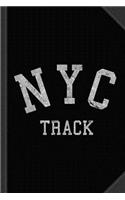 NYC Track Vintage Journal Notebook: Blank Lined Ruled for Writing 6x9 120 Pages