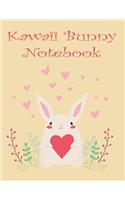 Kawaii Bunny Notebook: Cute Japanese Kawaii Journal - Travel Notebook for Girls & Women - Planner Journal for Teen (Blank Lined Journal 8.5"x11" 120-Page)