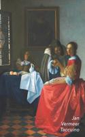 Jan Vermeer Taccuino: Due Gentiluomini E Una Fanciulla Con Bicchiere Di Vino - Bel Diario - Perfetto Per Prendere Appunti - Ideale Per La Scuola, Lo Studio, Le Ricette O 