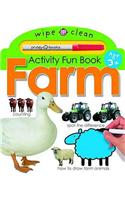 Wipe Clean Activity Fun Book - Farm