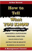 How to Tell What You Know