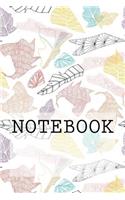 Notebook: Autumn Leaves (White), Lake District. Squared Paper (6 X 9): Squared Paper Notebook