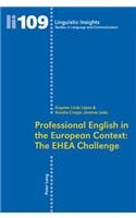 Professional English in the European Context: The EHEA Challenge