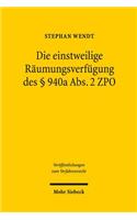 Die Einstweilige Raumungsverfugung Des 940a Abs. 2 Zpo