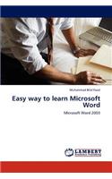 Easy way to learn Microsoft Word