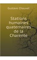 Stations Humaines Quaternaires de la Charente