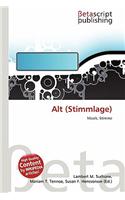 Alt (Stimmlage): (German)