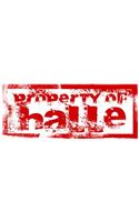 Personalised Printed Coffee MUG - Property of Halle