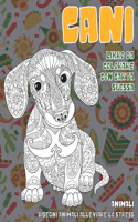 Libro da colorare con carta spessa - Disegni animali alleviare lo stress - Animali - Cani