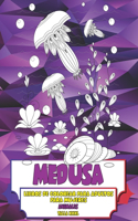 Libros de colorear para adultos para mujeres - Talla XXXL - Animales - Medusa