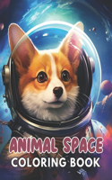 Animal Space Coloring Book