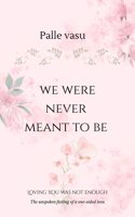 we were never meant to be: loving you was not enough