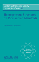 Homogeneous Structures on Riemannian Manifolds