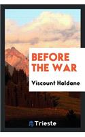 Before the War