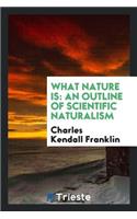 What Nature Is