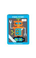 Retro Robots Pixel Pictures