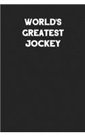 World's Greatest Jockey: Blank Lined Career Notebook Journal