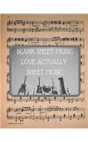 Blank Sheet Music Love Actually Sheet Music