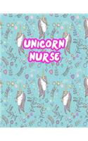 Unicorn Nurse: Cute Journal Notebook for Nursing Student and Practitioner with Large 8.5 x 11 Blank Ruled White Paper (Perfect for School, Medical, Clinical and Ho