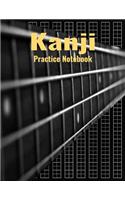 Kanji Practice Notebook: Genkouyoushi Japanese Writing Journal With Bass Guitar Cover, 120 Pages, 8.5 x 11 inches (21.59 x 27.94 cm)