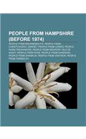 People from Hampshire (Before 1974): People from Bournemouth, People from Christchurch, Dorset, People from Cowes, People from Freshwater(English)