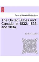 United States and Canada, in 1832, 1833, and 1834.