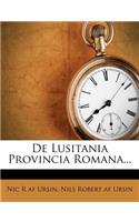 de Lusitania Provincia Romana...