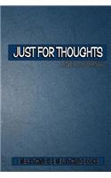 Just For Thoughts Soft Cover Lined Journal/Notebook (Blue Jean)