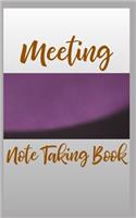 Meeting Note Taking Book