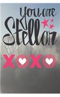 you are stellar notebook gift