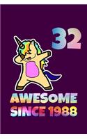 Dabbing Unicorn Awesome Since 1991 29th Birthday