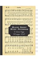 Blank Sheet Music Notebook