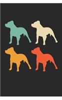 Pitbull Notebook - Retro Pitbull Journal - Vintage Pitbull Diary
