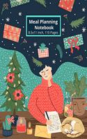 Meal Planning Notebook: Meal Prep And Planning Grocery List, Christmas Happy Planner (55 Week Food Planner).