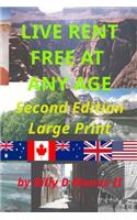 Live Rent Free At Any Age, Second Edition, Large Print