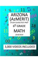 6th Grade ARIZONA AzMERIT, MATH, Test Prep