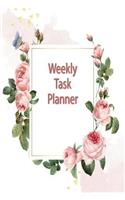 Weekly Task Planner: Daily or Weekly Task Planner to Organize Tasks and Critical Objectives by Priority, Objective, Task and Due Date