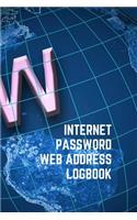 Internet Password Web Address Logbook