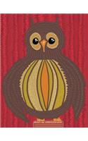 Groovy Owl Composition Book