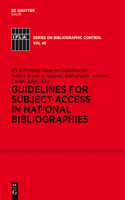 Guidelines for Subject Access in National Bibliographies