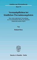 Vorstandspflichten Bei Feindlichen Ubernahmeangeboten